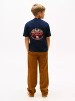 Kids' Tommy Bear Graphic T-Shirt - Dark Blue #KB09941 - Image 3