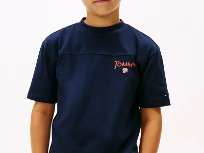 Kids' Tommy Bear Graphic T-Shirt - Dark Blue #KB09941