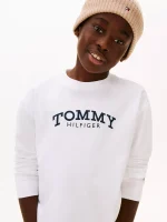 Kids' Long-Sleeve Monotype Logo T-Shirt-White - Image 4