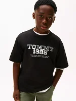 Kids' Tommy 1985 Logo Graphic T-Shirt - Black #KB10087-BDS