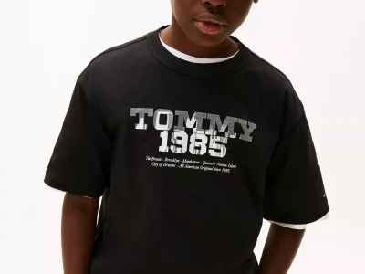 Kids' Tommy 1985 Logo Graphic T-Shirt - Black #KB10087-BDS