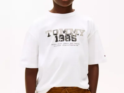 Kids' Tommy 1985 Logo Graphic T-Shirt - White #KB10087-YBR