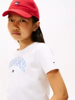 Kids' Tommy Varsity Logo T-Shirt - White # KG08806 - Image 4