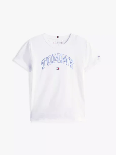 Kids' Tommy Varsity Logo T-Shirt - White # KG08806 - Image 2