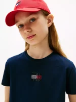 Kids' Flag Logo T-Shirt - Dark Blue #KG09012 - Image 3