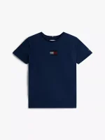 Kids' Flag Logo T-Shirt - Dark Blue #KG09012 - Image 2