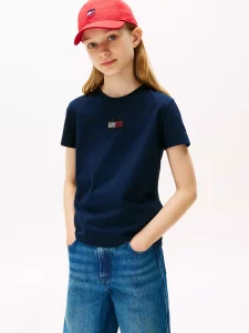 Kids' Flag Logo T-Shirt - Dark Blue #KG09012