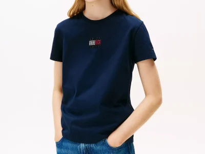 Kids' Flag Logo T-Shirt - Dark Blue #KG09012