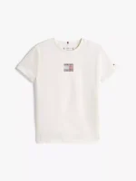 Kids' Flag Logo T-Shirt - Ivory Silk #KG09012 - Image 2