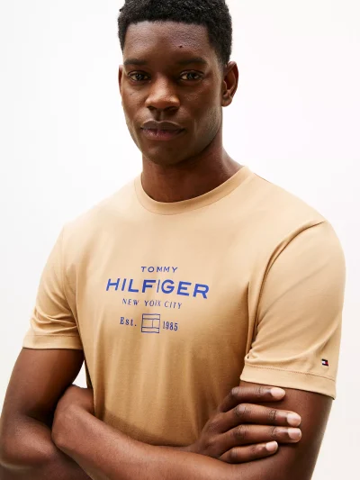 Hilfiger Graphic Logo T-Shirt - Timeless Camel #MW40002-GV7 - Image 3