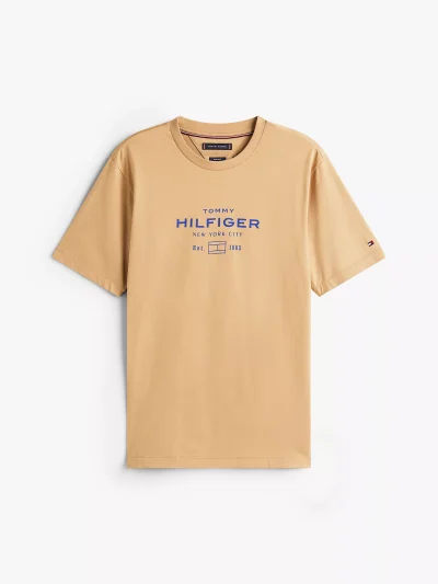 Hilfiger Graphic Logo T-Shirt - Timeless Camel #MW40002-GV7 - Image 2