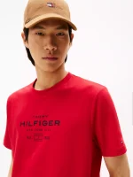 Hilfiger Graphic Logo T-Shirt - Medium Red #MW40002-XLD - Image 3