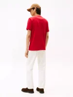 Hilfiger Graphic Logo T-Shirt - Medium Red #MW40002-XLD - Image 2