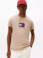 Short-Sleeve 1985 Flag Graphic T-Shirt - Coastal Taupe #MW41338-AFE