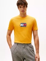 Short-Sleeve 1985 Flag Graphic T-Shirt - Countryside Yellow #MW41338-ZF4