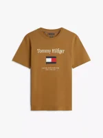 Embroidered Flag Logo T-Shirt-Highland Khaki - Image 2