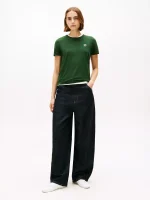Script Monogram Stretch-Cotton T-Shirt-National Forest - Image 3