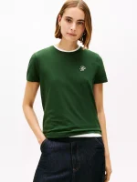 Script Monogram Stretch-Cotton T-Shirt-National Forest