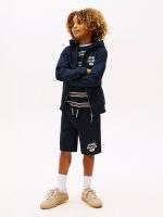 BOY Kids' Logo Zip Hoodie-Navy Blue#XB01693-DW5 - Image 3
