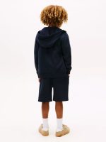 BOY Kids' Logo Zip Hoodie-Navy Blue#XB01693-DW5 - Image 2