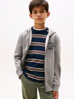 BOY Kids' Logo Zip Hoodie-Grey - Image 5