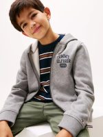 BOY Kids' Logo Zip Hoodie-Grey - Image 4