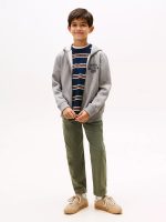 BOY Kids' Logo Zip Hoodie-Grey - Image 3