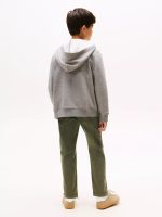 BOY Kids' Logo Zip Hoodie-Grey - Image 2