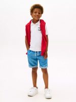 Kids' Flag Graphic Polo - Optic White #XB01571 - Image 3