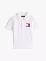 Kids' Flag Graphic Polo - Optic White #XB01571 - Image 2