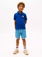 Kids' Flag Graphic Polo - Blue #XB01571 - Image 3