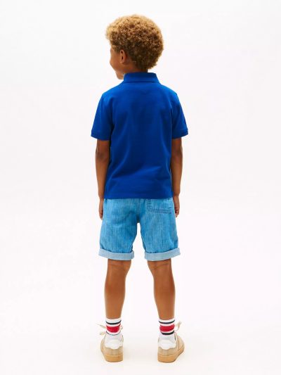 Kids' Flag Graphic Polo - Blue #XB01571 - Image 2