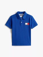 Kids' Flag Graphic Polo - Blue #XB01571