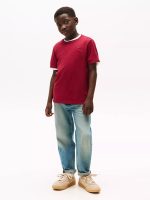 BOY Kids' Everyday Crewneck T-Shirt - Rouge #71J4179 - Image 3
