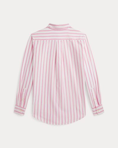 Striped Cotton Oxford Shirt Toddler/Kids Boys - Pink/White #100083253 - Image 2