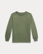Cotton Jersey Long-Sleeve Tee Baby Boy/Toddler/Kids-Mint Olive - Image 3
