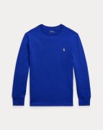 Cotton Jersey Long-Sleeve Tee Toddler/Kids-Classic Azure