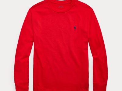 Cotton Jersey Long-Sleeve Tee Toddler/Kids-RL 2000 Red