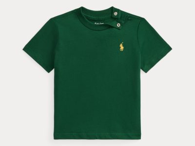 Cotton Jersey Crewneck Tee Baby Boy-New Forest#569267