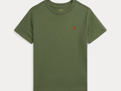 Cotton Jersey Crewneck Tee Toddler/Kids-Mint Olive#569267