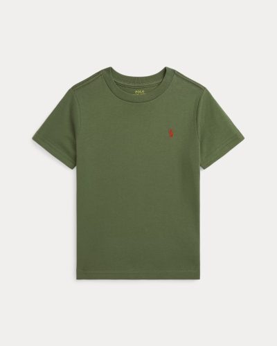 Cotton Jersey Crewneck Tee Toddler/Kids-Mint Olive#569267 - Image 1