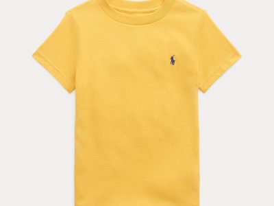 Cotton Jersey Crewneck Tee Toddler/Kids-Gold Bugle#569267