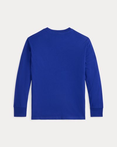 Big Pony Cotton Long-Sleeve Tee Baby Boy/Toddler/Kids-Classic Azure#591706 - Image 2