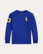 Big Pony Cotton Long-Sleeve Tee Baby Boy/Toddler/Kids-Classic Azure#591706