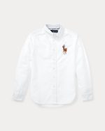 Big Pony Cotton Oxford Shirt TODDLER/KID BOYS-White