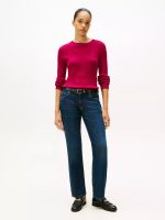Cable Knit Sweater -Italian Wine #XW07179-VWU - Image 2