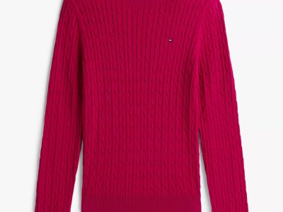 Cable Knit Sweater -Italian Wine #XW07179-VWU