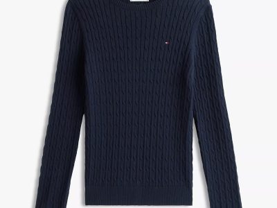 Cable Knit Sweater -Navy #XW07179-DW5