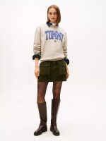 Varsity Tommy Logo Crewneck Sweatshirt-Stone - Image 2