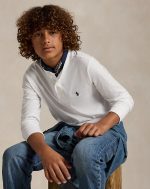 Cotton Jersey Henley Shirt Toddler/Kids Boys - White #652462 - Image 4
